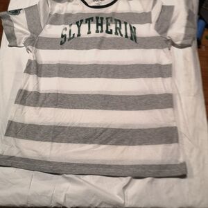 Warner Bros. Slytherin Kids Tee - Gray and White